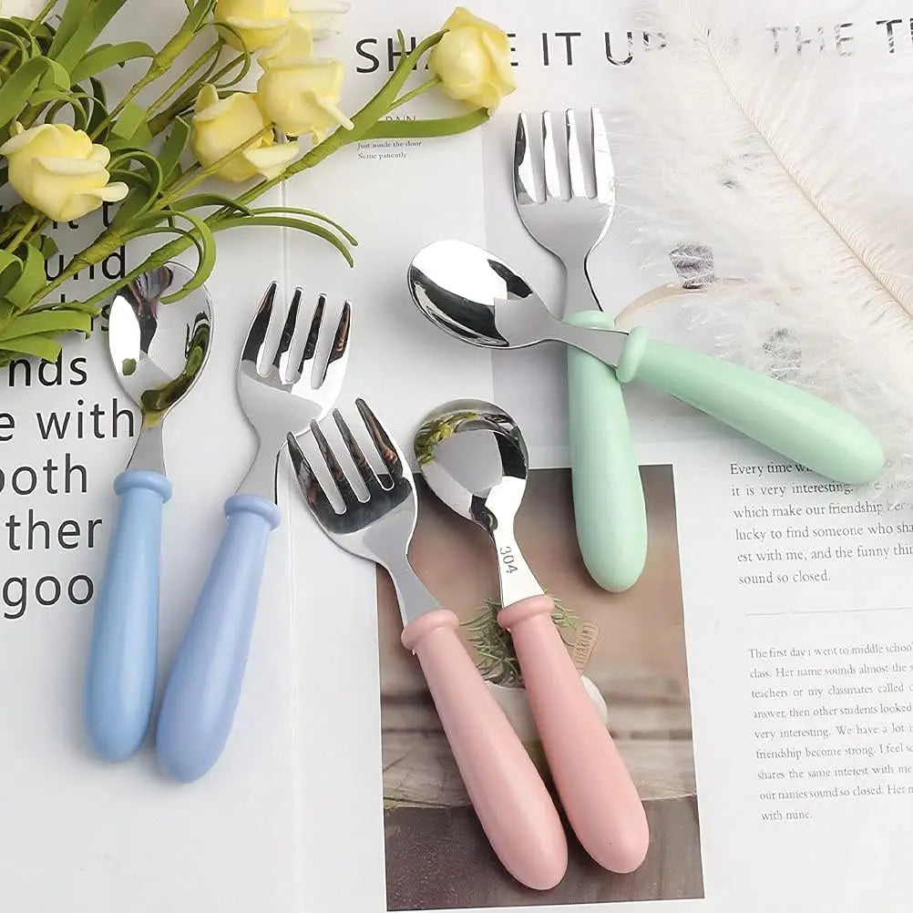 Baby/Toddler Utensils 3 Forks and Spoons Sets